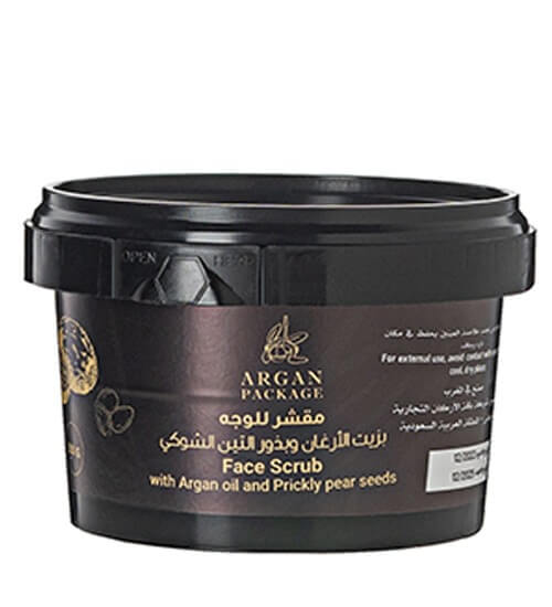 مقشر للوجه بزيت الأرغان وبذور التين الشوكي 250 جرام