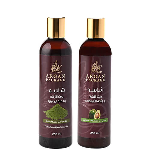 شامبو  زيت الأرغان و الأفوكادو و شامبو بزيت الأرغان و الحنة المغربية