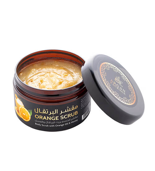 مقشر الجسم  بزيت الأرغان و البرتقال و العسل 250 جرام