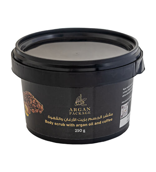 مقشر الجسم بزيت الأرغان و القهوة 250 جرام