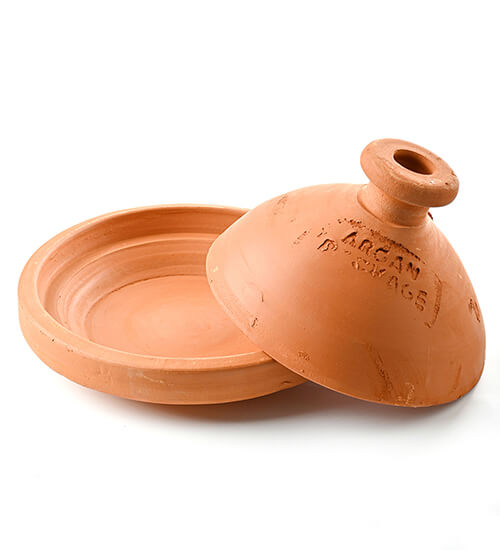 طاجن طبخ مغربي فخار مقاس 25 سم مربع