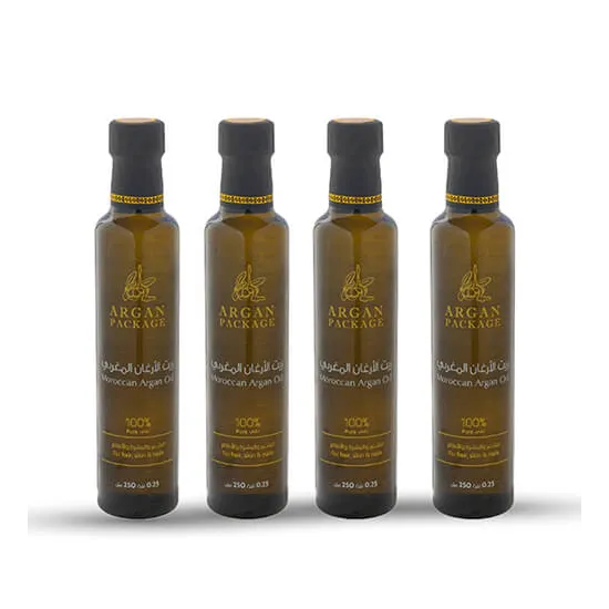 أربعة عبوات ربع لتر زيت الأرغان بسعر اللتر التوفيري