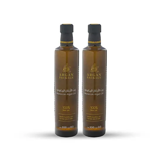 عبوتان نصف لتر  زيت الأرغان بسعر اللتر التوفيري