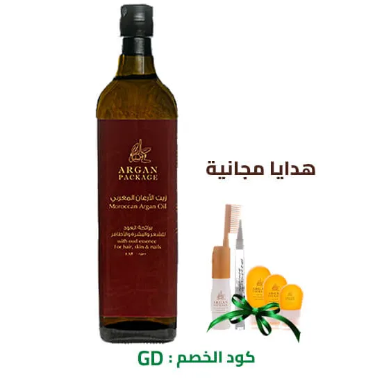 زيت الأرغان المغربي برائحة العود 1 لتر
