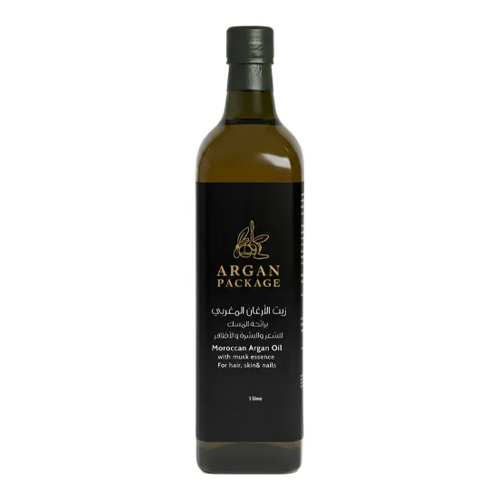 زيت الأرغان التجميلي بالمسك 1 لتر