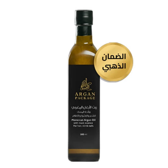 زيت الأرجان الملكي برائحة المسك الفاخر الحجم المثالي 500 مل