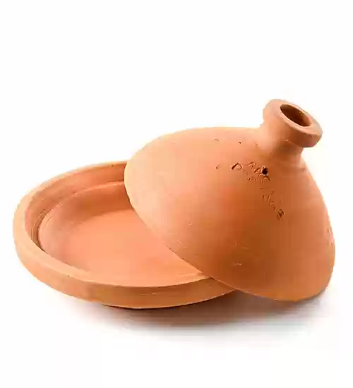 طاجن طبخ مغربي فخار مقاس 33 سم مربع