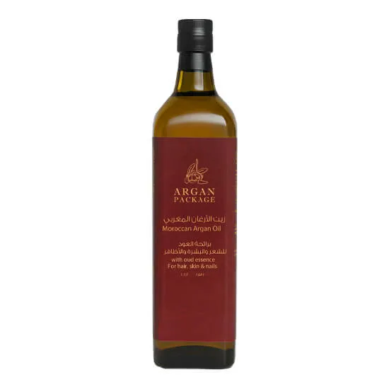 زيت الأركان الملكي بعطر العود الفاخر الحجم العائلي لتر