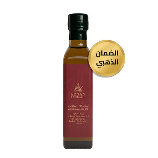 زيت الأركان الملكي بعطر العود الفاخر الحجم الشخصي